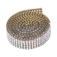 thumbnail image 4 of Rhinestone Trim, Rhinestone Chain 5 Rows 1m Rhinestone Trim Ribbon Hot Fix Crystal Chain Trim Crystal Chain Trim Garment Accessories Decoration, 4 of 7