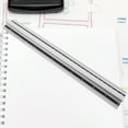 thumbnail image 2 of KAKOWELY metal ruler Metal Scale Ruler Handheld Measuring Ruler Multi-Use Straight Ruler Portable Scale Ruler Tool12.2"X1.5"X0.43", 2 of 4
