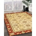 thumbnail image 3 of Ahgly Company Machine Washable Indoor Rectangle Abstract Chrome Gold Yellow Area Rugs, 2' x 4', 3 of 7