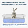 thumbnail image 6 of Stainless Steel Rabbit Litter Box,Bunny Litter Pan with Widened Grid,Toilet Tray,Deep Waste Storage, 6 of 14