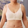 thumbnail image 5 of Timegard Bras for Women No Underwire Plus Size Comfort Front Closure Button Adjustable Strap Seniors Bras, 5 of 7