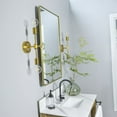 thumbnail image 2 of TEHOME Farmhouse Pivot Rectangle Bathroom Mirror Gold Metal Framed Tilting Beveled Vanity Mirrors 20x30", 2 of 4