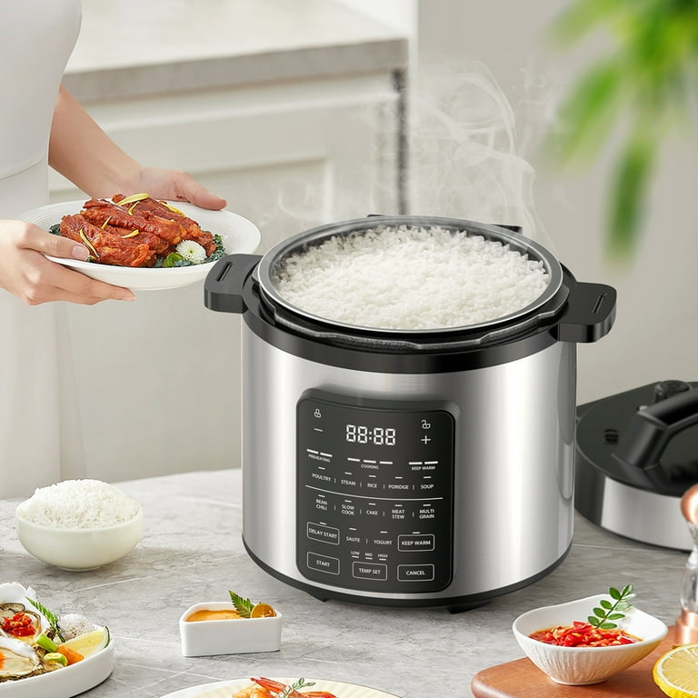 Gianna 6 QT Electric Pressure Canner 12- in- 1 Multi Cooker Rice
