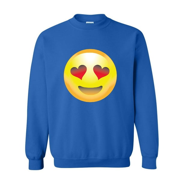 Artix Mens Sweatshirts and Hoodies Emoji HeartShaped Eyes