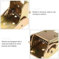 thumbnail image 2 of WHAMVOX 4pcs Locking Hinge Angled Folding Table Hinge Heavy Duty Spring Loaded Hinge, 2 of 8