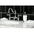 thumbnail image 4 of Kingston Brass KS3911GL Standard Mount Restoration Bathroom Bridge Faucet, Polished Chrome, 4 of 5
