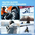 thumbnail image 6 of ABXMAS Heated Gloves, Heated Gloves for Men and Women, Waterproof Touch Screen Rechargeable Heated Gloves with Two 7.4V 3200mAh Batteries for Winter Outdoor Cycling Skiing Work, L, 6 of 6