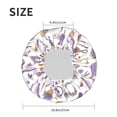 thumbnail image 4 of KLL Lavender Flowers Pattern Shower Cap & Bath Cap for Women,Reversible Oversized Waterproof Shower Caps for all Hair Lengths,Elastic Reusable Bathing Hair Cap, 4 of 6