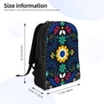 thumbnail image 4 of Easygdp Colorful Mexican Flower Mochila Versátil y Elegante: Comodidad, Almacenaje y Durabilidad para la Universidad, Trabajo, Viajes y Uso Diario, 4 of 8