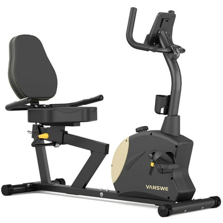 VANSWE Recumbent Exercise Bike 400 lbs. Weight Capacity Magnetic Resistance Recumbent Bike