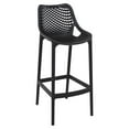 thumbnail image 2 of Home Square Polypropylene Patio Bar Stool in Black - Set of 2, 2 of 13