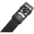 thumbnail image 5 of Marshal Men's Genuine Leather Ratchet Dress Belt With Automatic Buckle Brown Buckle5, 52", 5 of 9