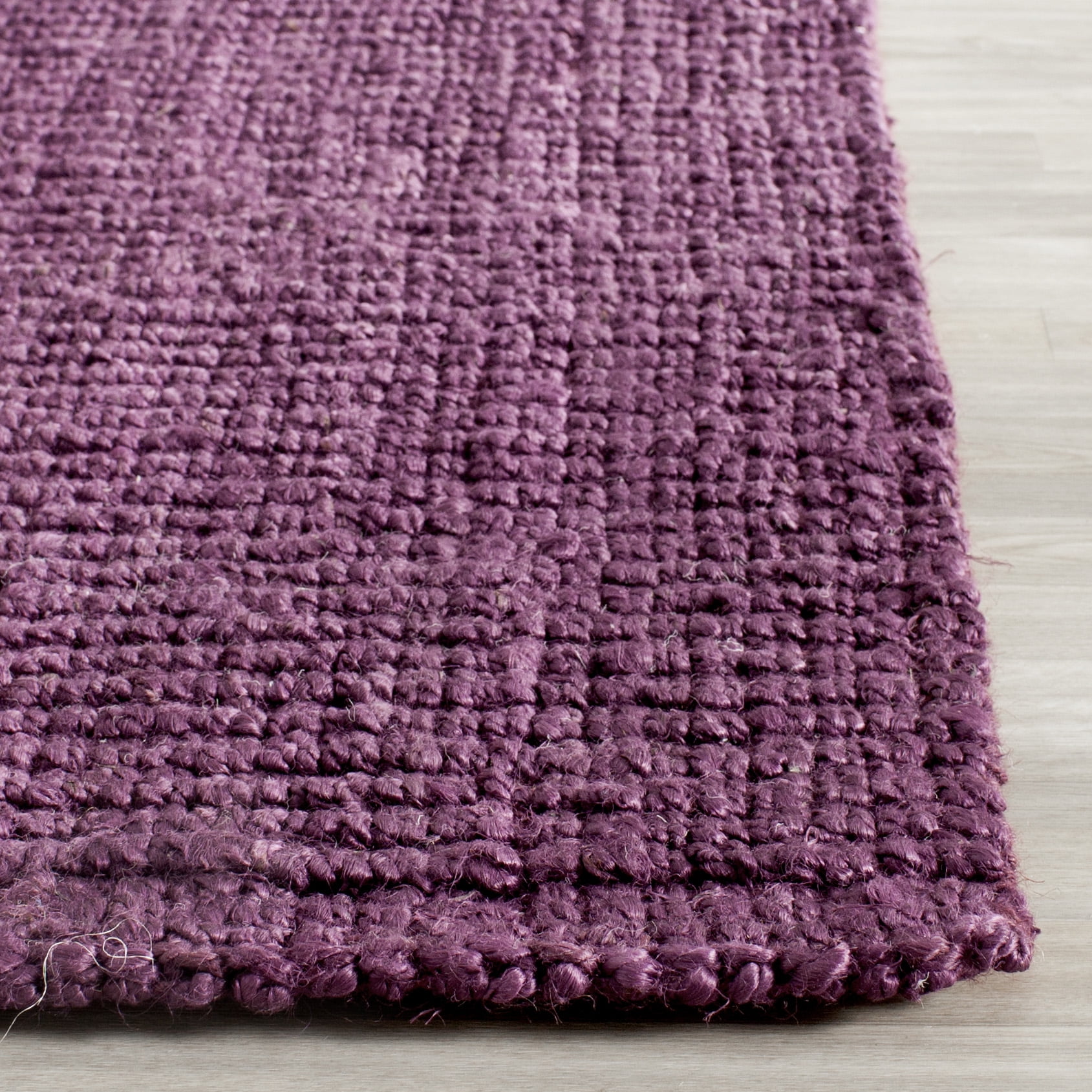 Safavieh Natural Fiber Levi Solid Runner Rug, Purple, 2'6" x 6'