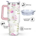 thumbnail image 3 of Cup with Handle and Straws 40 oz Vacuum Insulated Abstract Modern Oil Painting Travel Cup Birthday Present for Women Girls Daughter Mom Gifts for Him/Her Water Bottle, 3 of 7