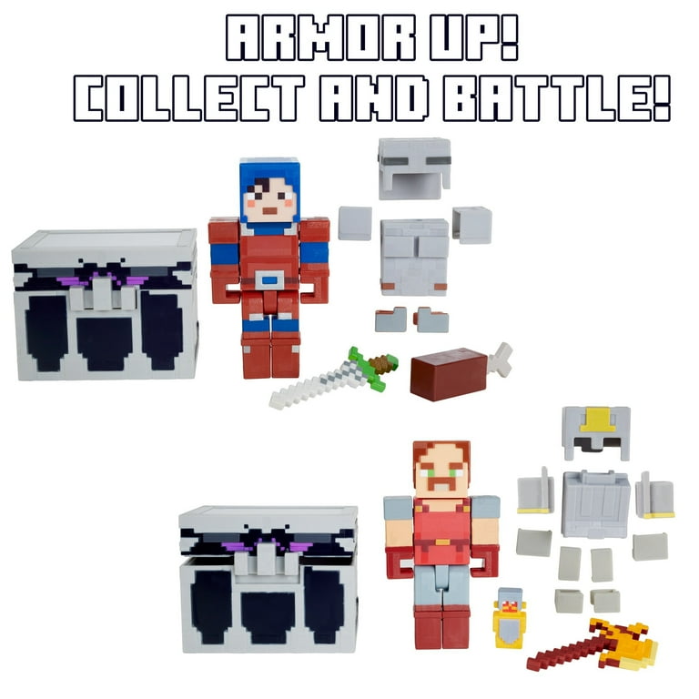 Minecraft & Minecraft Dungeonsセット Minecraft Dungeons Battle Chest Collectible Action Figures