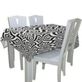 thumbnail image 2 of EREHome Nappe Courbée Noire et Blanche 60x104 Pouces, 2 of 4