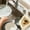 Beige, variant on Triangular Kitchen Sink Strainer, Food Catcher with One-Hand Open Design, Easy to Install Corner Drain Basket for Fruit Veggies & Scraps