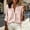 Pink, variant on YHAJDS Women Trendy Tops Striped Long Sleeve Button Down Shirt With Side Pocket Loose Blouse
