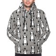 thumbnail image 4 of Hoodies for Men - Cute Boston terrier dog gray Long Sleeve Comfrt Men'S Fashion Hoodies & Sweatshirts, Sweatshirts for Men Hoodies Pullover Clothing Clothes with Pouch, 4 of 7