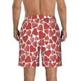 thumbnail image 3 of Kdxio Hearts Pattern Mens Casual Shorts - Drawstring Summer Beach Sports Shorts for Men, 3 of 9