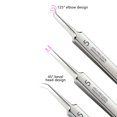 thumbnail image 5 of 8 PCS Pimple Popper Tool Kit with Makeup Mirror, Stainless Steel Blackhead Remover Extractor Tools for Face, Blackheads, Comdone, Zit and Whiteheads with Box(Silver), 5 of 12