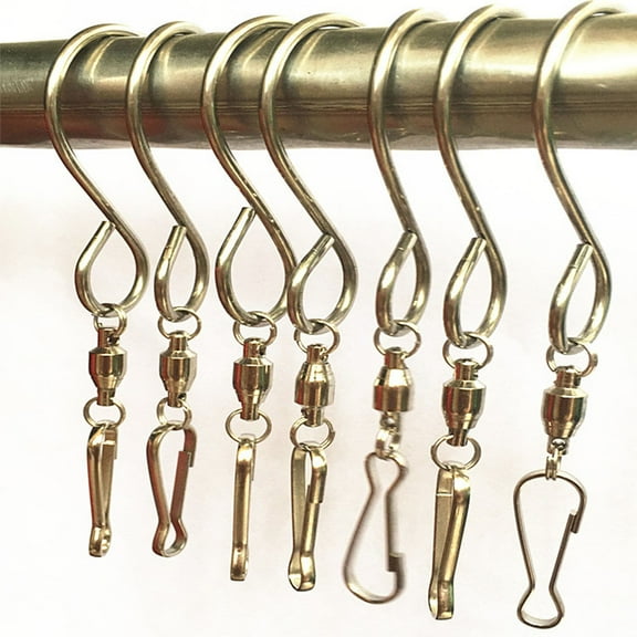 Raindrops 6Pcs Heavy Duty Swivel Hooks Clips for and Retail Products Iron 3.15*1.57*0.20In