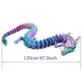 thumbnail image 5 of 47.3inch Super Large 3D Printed Dragon Models,Flexible Joint Animal lacertid Figurines, 3D Printing Stuff Cheap,Stress Relief, Fidget restlessness, ADHD Toys, Surprise Fantasy Gifts (47.3inch), 5 of 8