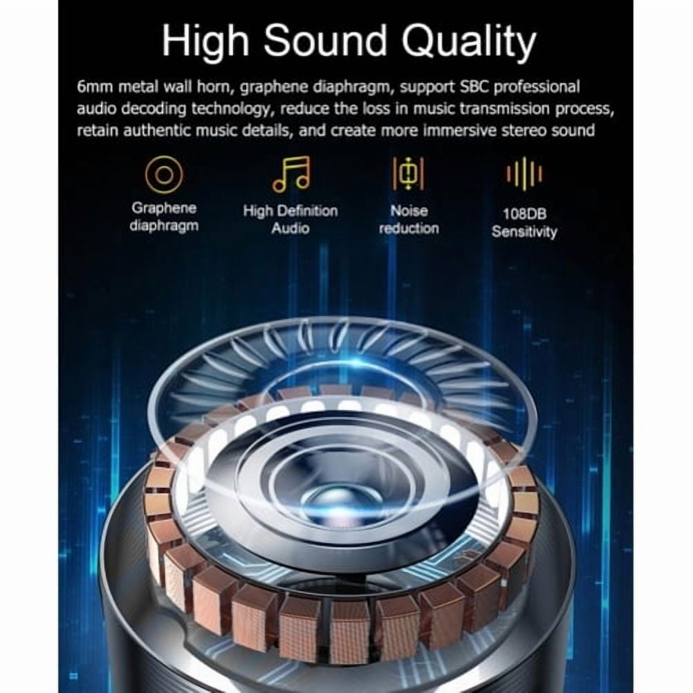 TWS Earphones for Google Pixel Fold - Wireless Earbuds Headphones True Stereo Headset Hands-free Mic for Pixel Fold