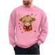thumbnail image 5 of Ceisia Men's Regular-Fit Crew-Neck Heart-Yak Printed Casual Sweatshirt Gift, 5 of 6