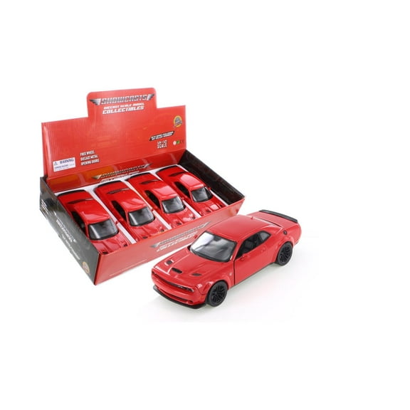 2018 Dodge Challenger SRT Hellcat Widebody, Red - Showcasts 71350D - 1/24 Scale Diecast Car