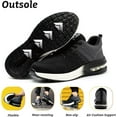 thumbnail image 5 of Ztforus Zapatos de Seguridad para Hombre Mujer Zapatillas de Seguridad Ligeras y Transpirables con Puntera de Acero, Gris - Talla 40, 5 of 5