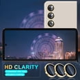 thumbnail image 6 of Dteck for Samsung Galaxy Z Fold4 5G Camera Lens Protector, 9H Tempered Glass Camera Cover Screen Protector Metal Individual Ring for Samsung Fold4 5G 2022 Release, Gold, 6 of 6