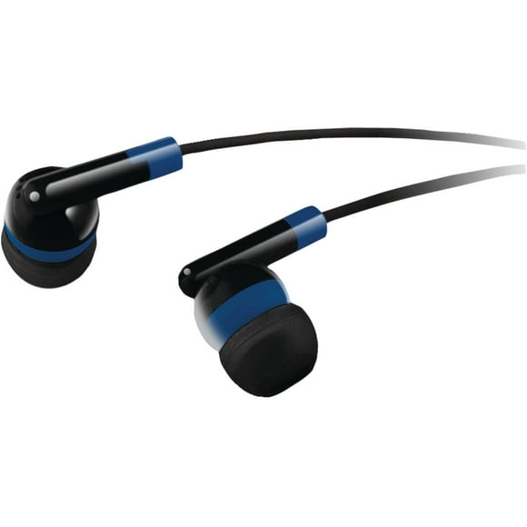 iLive iAE12BU Earbuds with Bass and Treble Boost, Blue/Black