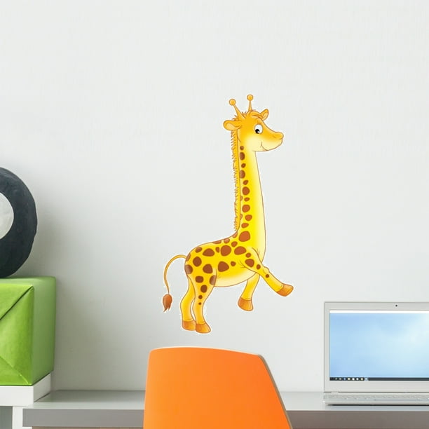 Giraffe Wall Decal Sticker by Wallmonkeys Peel and Stick Graphic (18 in