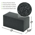 thumbnail image 5 of Avant Grub 8"x4"x3.5" Black Grill Cleaning Brick Pumice Stone Scraper, 1 Pack, 5 of 5