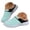 Mint Green, variant on Dakaela Womens Orthopedic Clogs Memory Foam Platform Sneakers Slip on Walking Shoes Plantar Fasciitis Knit Backless Slippers with Adjustable Strap (Black,8)