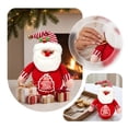 thumbnail image 4 of 1pc Christmas Gift Bag, Candy Bag Tabletop Ornament for Christmas Decoration, 22 Styles to Choose From(Santa Print, 11.02 x 5.9 Inch), 4 of 8
