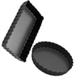 thumbnail image 4 of MIANGASTORE 2pcs Pizza Pan Quiche Pan Cake Pan Pan with Removable Loose Bottom Net Pizza Pan Crisper Pan Pizza Net ( 4 Inch and 10cm Circle ), 4 of 9