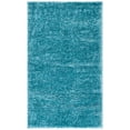 thumbnail image 2 of SAFAVIEH August Carlene Solid Plush Shag Area Rug, Turquoise, 2'3" x 4' - Modern Design, Turquoise, Non-Shedding & Easy Cleaning, Ultra Plush Thick Pile, Ideal for Living Room, Bedroom, 2 of 10