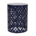 thumbnail image 2 of Large Outdoor Navy Blue Metal Table with Iron Cut / Minimalistic Look for Outdoor Areas, 2 of 5