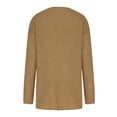thumbnail image 7 of Ozmmyan Women's Solid Color Cardigan Wool Sweater Pocket Recreational Long Sleeve Coats, 7 of 7