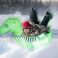 thumbnail image 3 of Snow Tube, Thicken Inflatable Snow Tube Sled with Secure Handles, Fun Winter Toy for Kids and Adults, 3 of 7