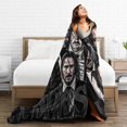 thumbnail image 6 of Keanu Actor Reeves Throw Blanket Flannel Blanket Warm Soft Microfiber Blanket for Living Room Couch Sofa Bedroom Decor Gifts 50""x40"", Black, 6 of 6