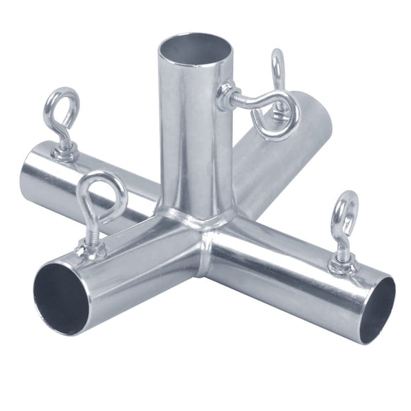 Soporte para toldo AHC 95F galvanizado con pico bajo, 5 posiciones, centro de 3,8 cm