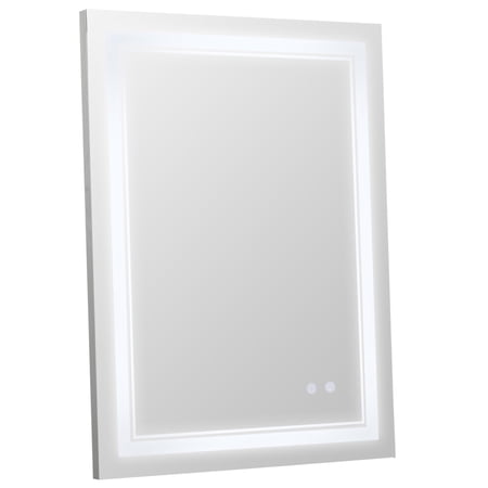 Abody 31" x 24" LED Bathroom Mirror Wall Mounted Dimmable Lighted ...