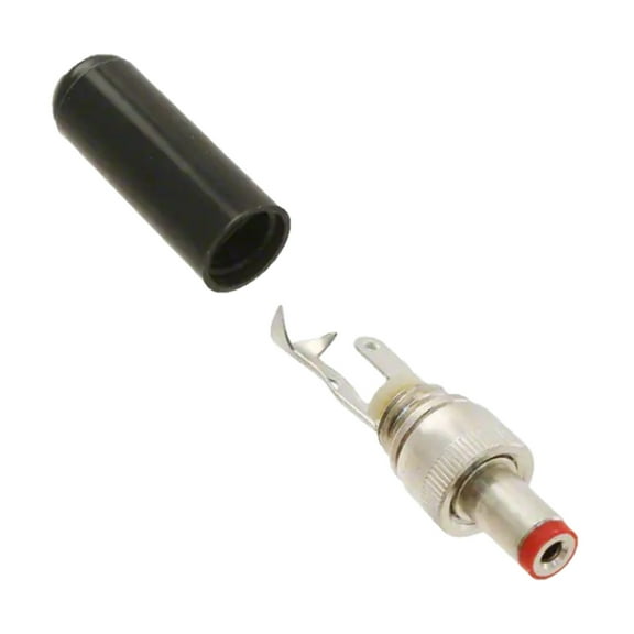 762K Power Barrel Connector Plug 2.10mm ID (0.083), 5.50mm OD (0.217) Free Hanging (In-Line)