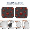 thumbnail image 6 of Kll Red Ladybugs On Dark Background Windshield Sun Shade 2-Piece Foldable Car Front Window Sunshade For Most Sedans Suv Truck- Medium, 6 of 7