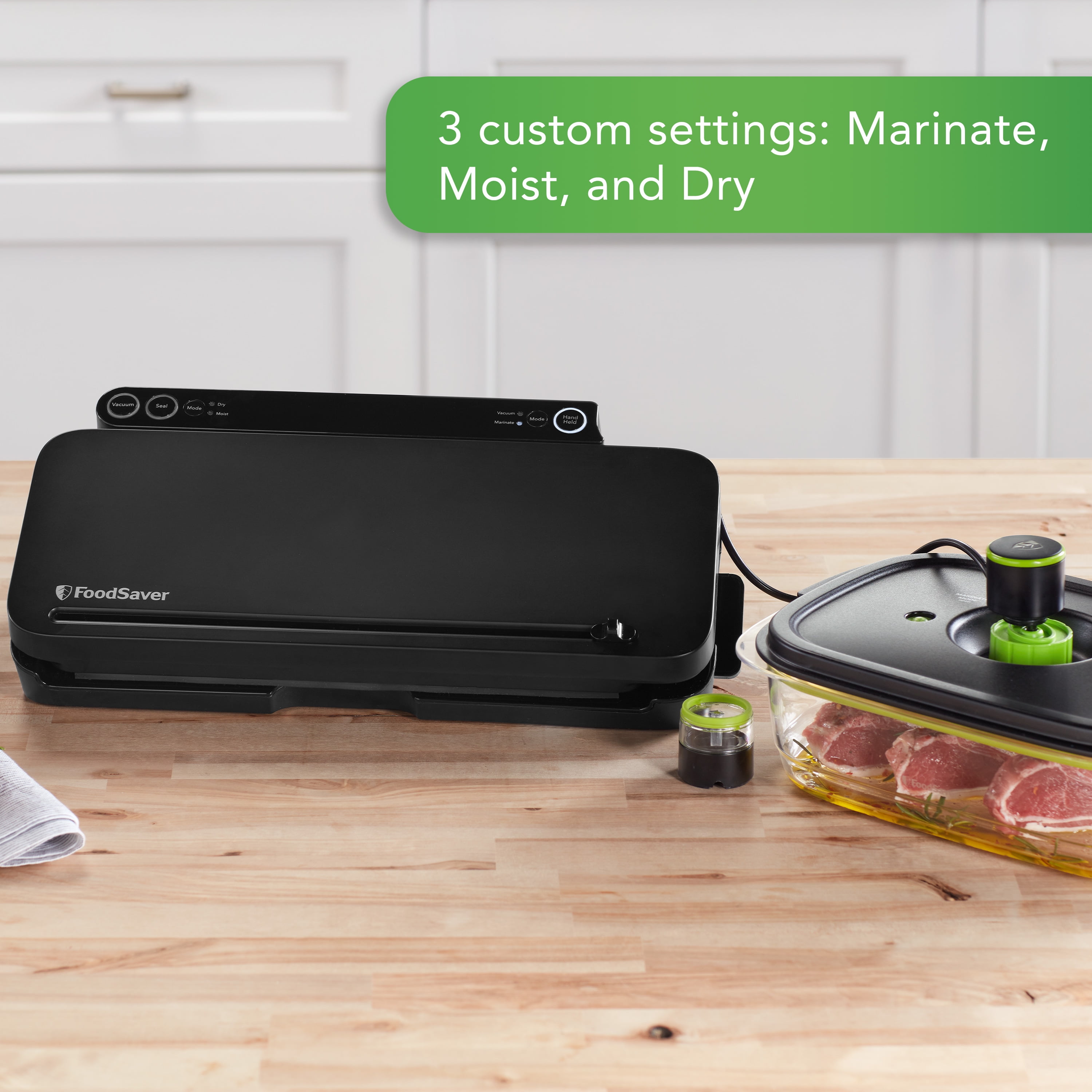 FoodSaver® Multi-Use Vacuum Sealing & Food Preservation System with Bonus Roll, Charcoal Stainless Steel