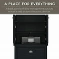 thumbnail image 3 of Fairview L Shaped Desk with Hutch and Storage Set in Black - Engineered Wood, 3 of 8