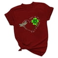 thumbnail image 2 of Pntutb - Camiseta holgada de manga corta con cuello redondo y estampado informal para mujer Pntutb Pntutb-617, 2 of 3